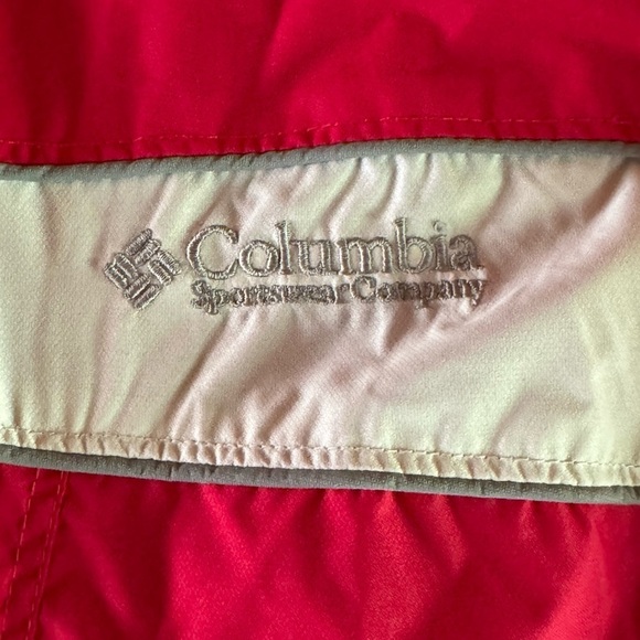 Columbia Interchange Jacket Women s Large Red Core Full Zip 3 in 1 Hooded Fleece - Picture 4 of 6